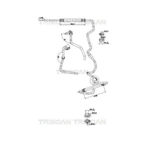 TRISCAN Hochdruck-/Niederdruckleitung, Klimaanlage 9010 29059