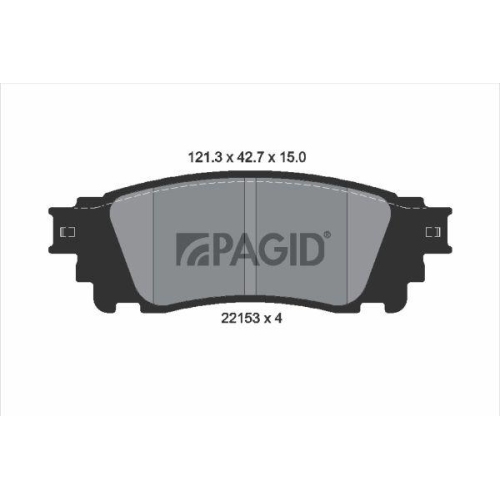 PAGID Bremsbelagsatz, Scheibenbremse T2465N