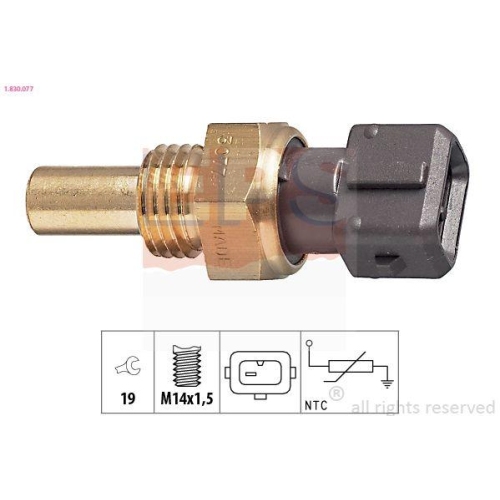 EPS Sensor, K&uuml;hlmitteltemperatur Made in Italy - OE Equivalent 1.830.077
