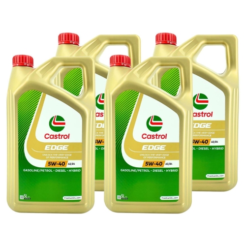 Motor&ouml;l Castrol Edge 5W-40 A3/B4 API SP Mercedes Renault VW BMW 20 Liter 15F719