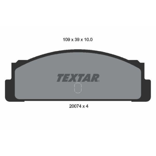TEXTAR Bremsbelagsatz, Scheibenbremse 2007404