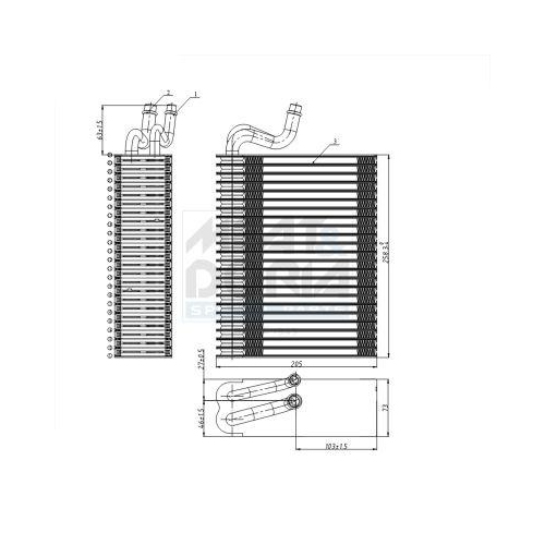 MEAT & DORIA Verdampfer, Klimaanlage 997010
