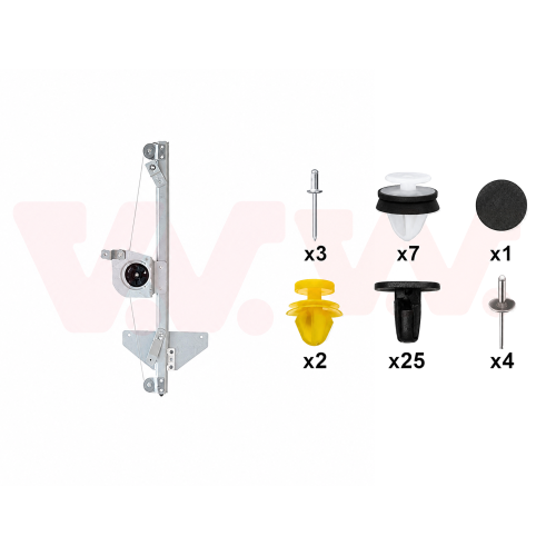 VAN WEZEL Fensterheber + Einbausatz, T&uuml;r 0929262+0929799