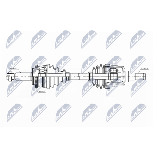 NTY Antriebswelle NPW-KA-343