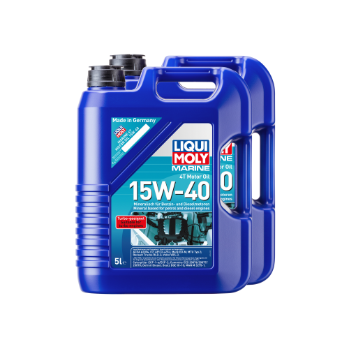 2x Liqui Moly Marine 4T Motor&ouml;l 15W-40 5-Liter 25016 - 10 Liter