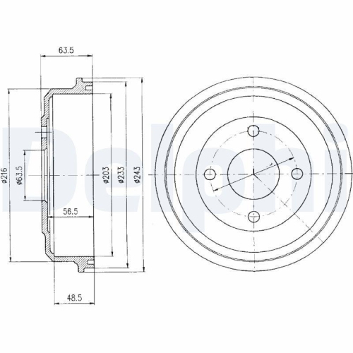 DELPHI Bremstrommel BF369