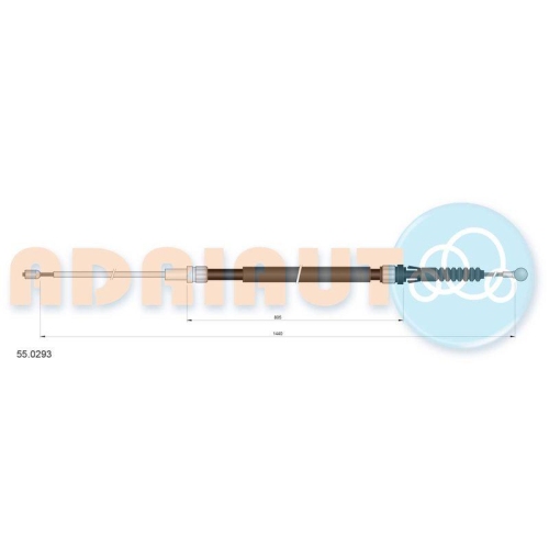 ADRIAUTO Seilzug, Feststellbremse 55.0293