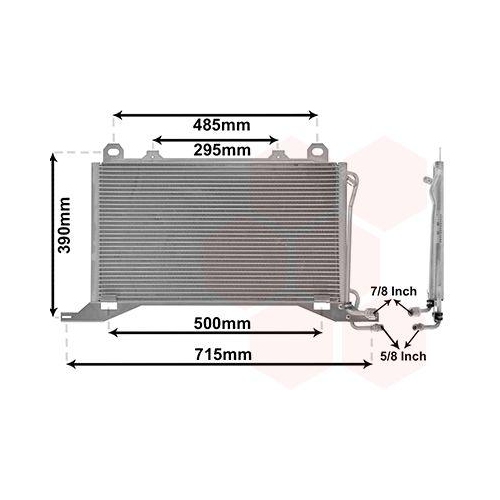 VAN WEZEL Kondensator, Klimaanlage 30005222