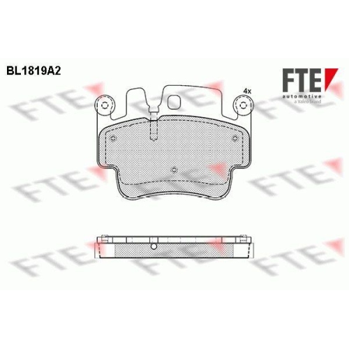FTE Bremsbelagsatz, Scheibenbremse 9010397