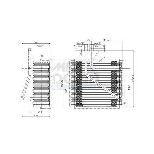 MEAT & DORIA Verdampfer, Klimaanlage 997011