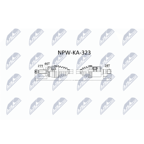 NTY Antriebswelle NPW-KA-323