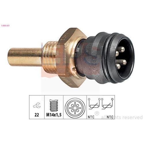 EPS Sensor, K&uuml;hlmitteltemperatur Made in Italy - OE Equivalent 1.830.151