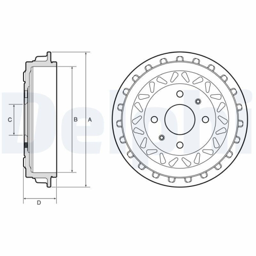 DELPHI Bremstrommel BF663