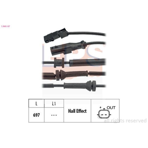 EPS Sensor, Raddrehzahl Made in Italy - OE Equivalent