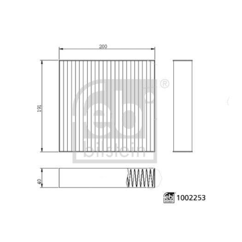 FEBI BILSTEIN Filter, Innenraumluft 1002253