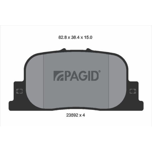 PAGID Bremsbelagsatz, Scheibenbremse T1308N