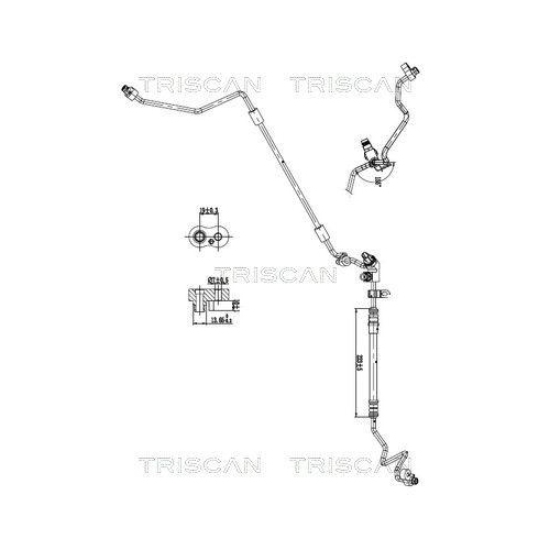 TRISCAN Hochdruck-/Niederdruckleitung, Klimaanlage 9010 11009
