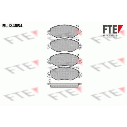 FTE Bremsbelagsatz, Scheibenbremse 9010417