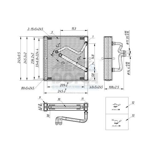 MEAT & DORIA Verdampfer, Klimaanlage 997013