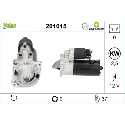 VALEO Starter VALEO CORE-FLEX 201015