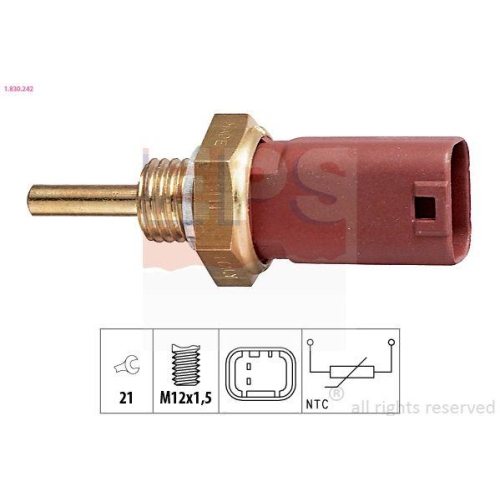 EPS Sensor, K&uuml;hlmitteltemperatur Made in Italy - OE Equivalent 1.830.242