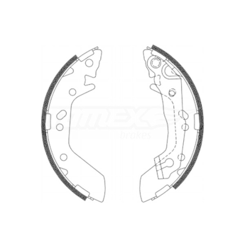 TOMEX Brakes Bremsbackensatz TX 21-70