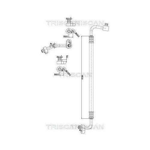 TRISCAN Hochdruck-/Niederdruckleitung, Klimaanlage 9010 29078