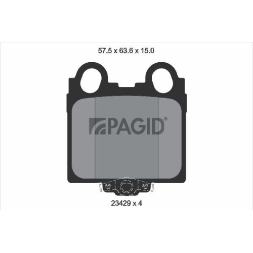 PAGID Bremsbelagsatz, Scheibenbremse T1475N