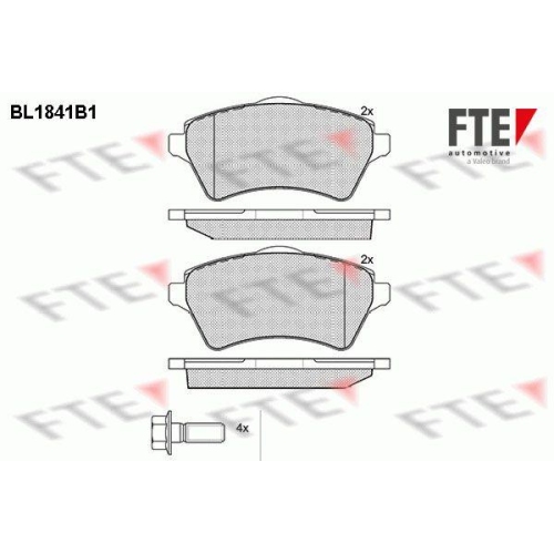 FTE Bremsbelagsatz, Scheibenbremse 9010419