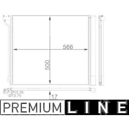 MAHLE Kondensator, Klimaanlage BEHR *** PREMIUM LINE *** AC 269 000P