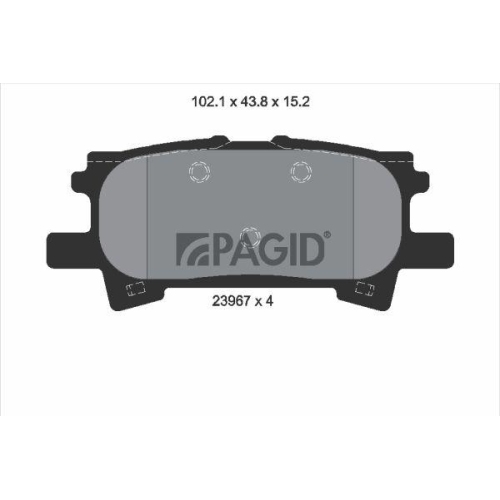 PAGID Bremsbelagsatz, Scheibenbremse T1379N