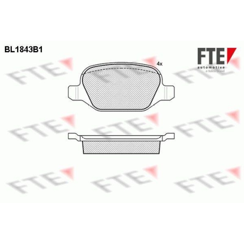 FTE Bremsbelagsatz, Scheibenbremse 9010422