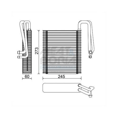MEAT & DORIA Verdampfer, Klimaanlage 997015