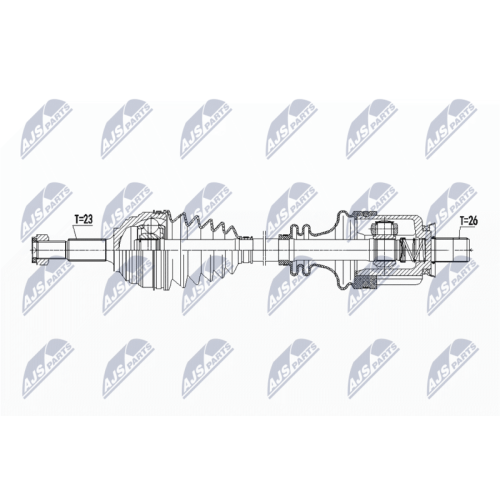 NTY Antriebswelle NPW-RE-093