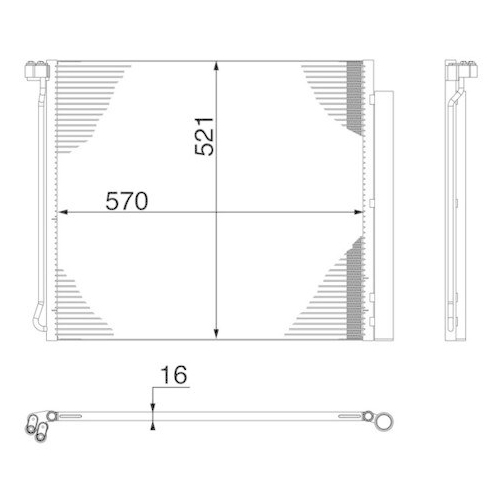 MAHLE Kondensator, Klimaanlage BEHR AC 269 000S