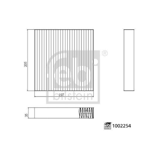 FEBI BILSTEIN Filter, Innenraumluft 1002254