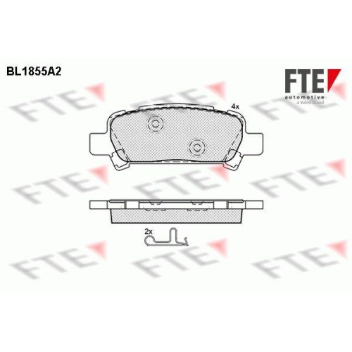 FTE Bremsbelagsatz, Scheibenbremse 9010429