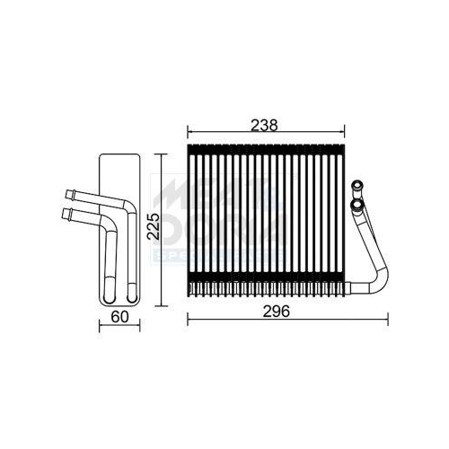 MEAT & DORIA Verdampfer, Klimaanlage 997016
