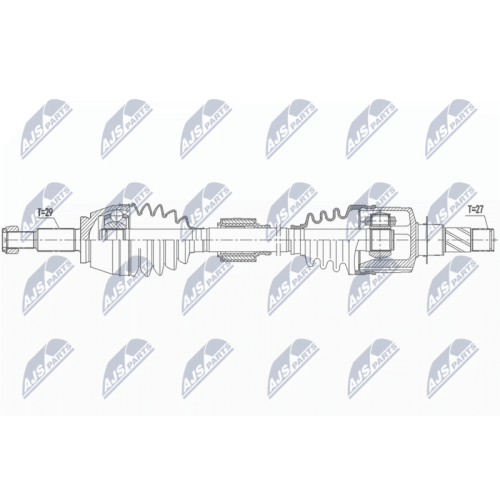 NTY Antriebswelle NPW-RE-161