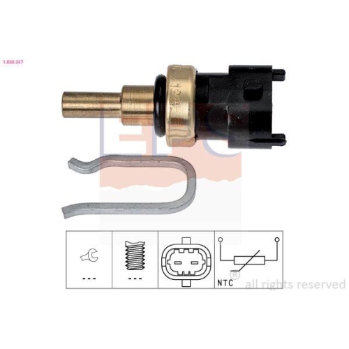 EPS Sensor, K&uuml;hlmitteltemperatur Made in Italy - OE Equivalent 1.830.357