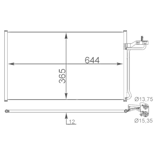 MAHLE Kondensator, Klimaanlage BEHR AC 27 000S