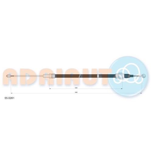 ADRIAUTO Seilzug, Feststellbremse 55.0261