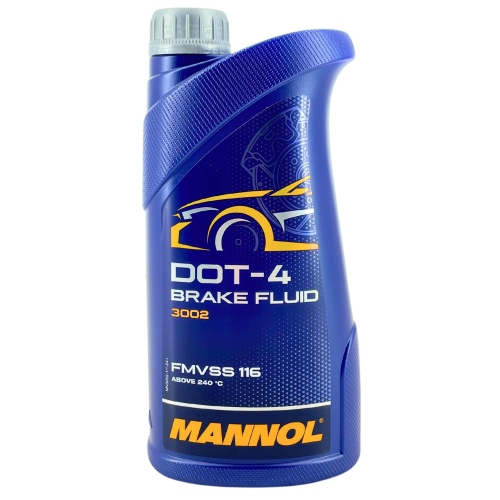 Bremsfl&uuml;ssigkeit MANNOL DOT 4 SAE J 1703 1 Liter Flasche MN3002-1