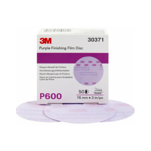 3M Hookit Purple Schleifscheibe 260L, ungelocht, 76 mm, P600, 30371