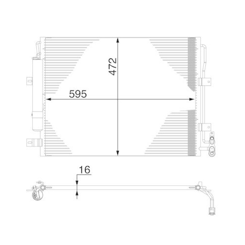 MAHLE Kondensator, Klimaanlage BEHR AC 273 000S