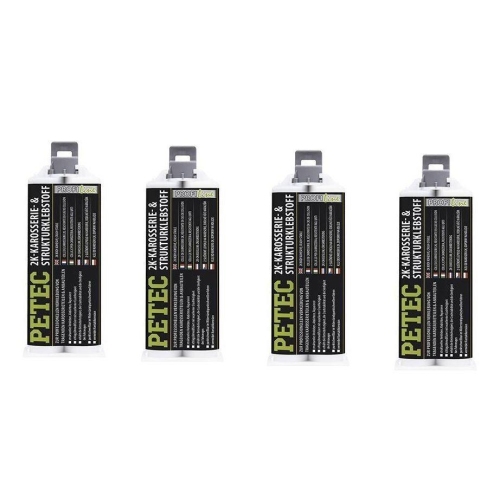 4x 2K Strukturklebstoff Karo-Muster 50 ml Kartusche Karosserieklebstoff PETEC