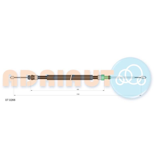 ADRIAUTO Seilzug, Feststellbremse 07.0266