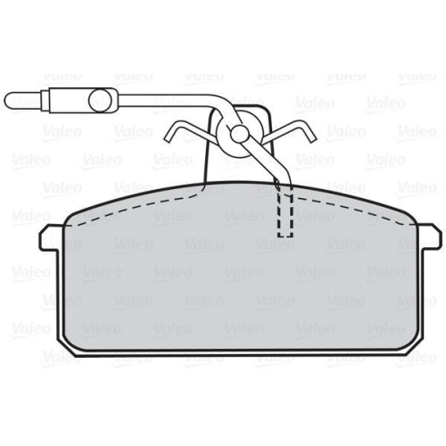 VALEO Bremsbelagsatz, Scheibenbremse ESSENTIAL 302008