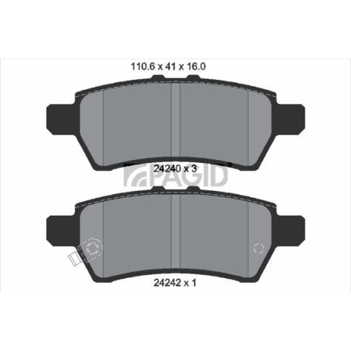 PAGID Bremsbelagsatz, Scheibenbremse T1523N