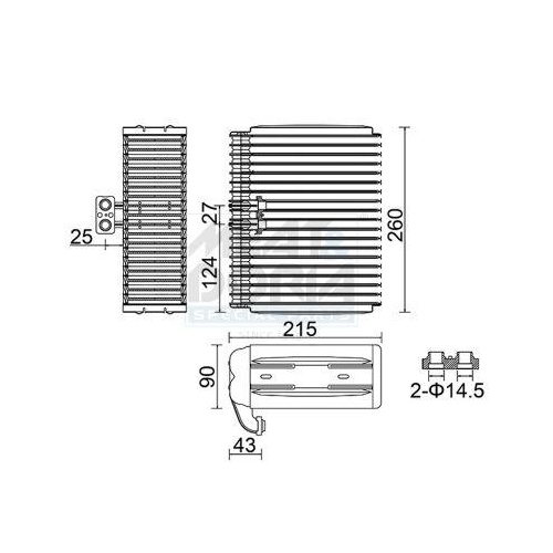 MEAT & DORIA Verdampfer, Klimaanlage 997019